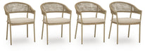 Orchard Beach - Arm Chair With Cushion (Set of 4) - Beige