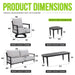 6 Piece Outdoor Conversation Set With Swivel Chairs - Ember Black