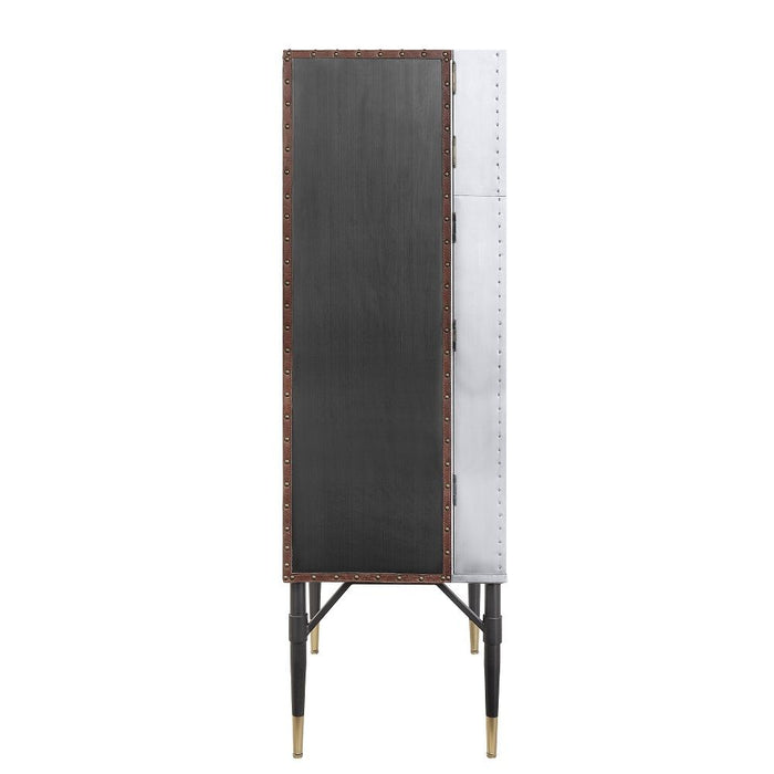 Yoela - Wine Cabinet - Leather & Aluminum