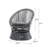 Modern Swivel Wicker Lounge Chair With Round Design