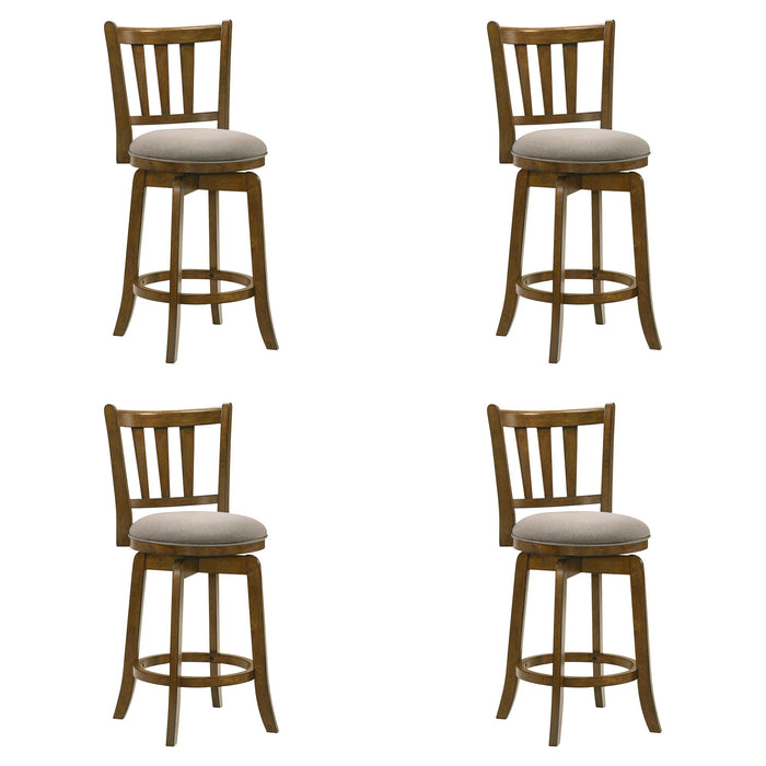 Wren - Modern Farmhouse Swivel Wood Counter Height Kitchen Bar Stool