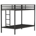 Adam - Twin Over Twin Bunk Bed - Black