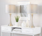 Lenuxe - Contemporary Semi Gloss Table Lamp (Set of 2)