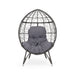 Cosmos - Round Hammered Iron Teardrop Chair