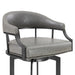 Pharaoh - Swivel Faux Leather Bar Stool - Mineral Finish
