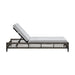 Alegria - Outdoor Patio Adjustable Chaise Lounge Chair In Aluminum With Gray Rope And Cushions