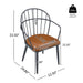 Industrial Inspired Upholstered Dining Chair Set With Metal Legs (Set of 2) - Brown