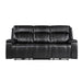 Gary - Power Reclining Sofa With Pillow Top Arms, Hidden Cup Holders - Black
