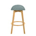 Vera - Upholstered Wood Counter Height Barstool