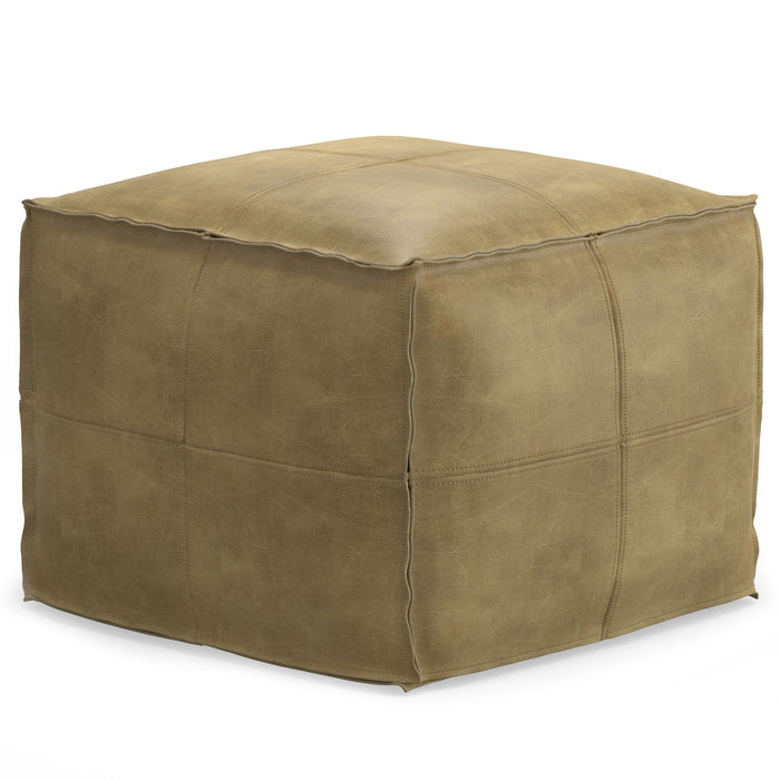 Sheffield - Handcrafted Square Pouf