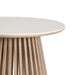 Karmic - 36" Round Outdoor Dining Table - Wire-Brushed Eucalyptus