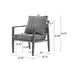 Modern Lounge Chair With Rope Accents And Cushions