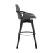 Baylor - Swivel Bar Stool With Black Frame