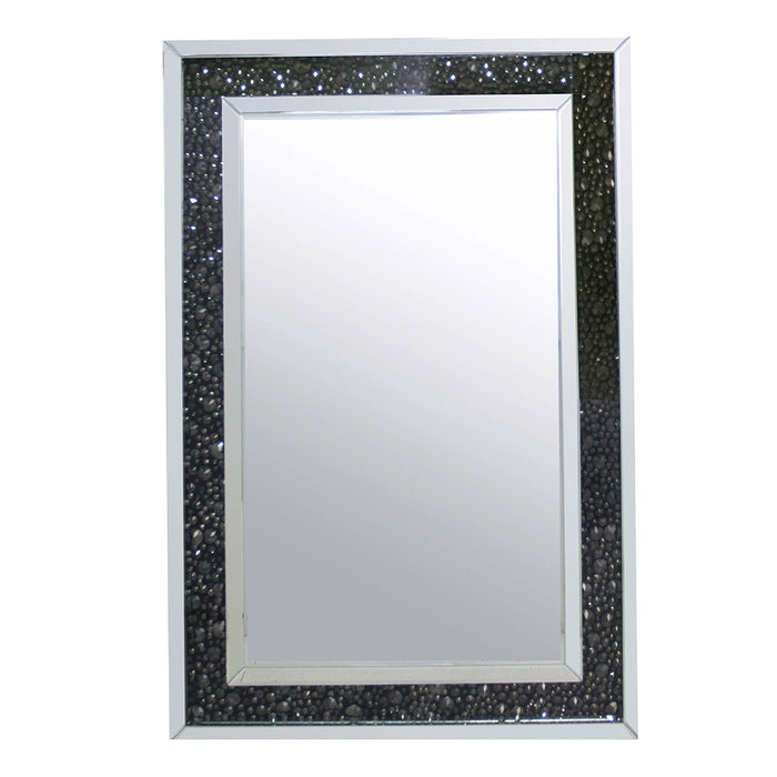 Nysa - 47" X 32" Accent Mirror - Mirrored & Faux Crystals
