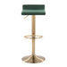 Ale - Contemporary Adjustable Height Barstool With Swivel With Oval Footrest (Set of 2)