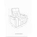 Austin - Recliner With Storage Arms - Gray