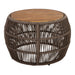 Round Side Table With Rope Frame