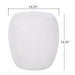 Outdoor Lightweight, Concrete Side Table - Antique White