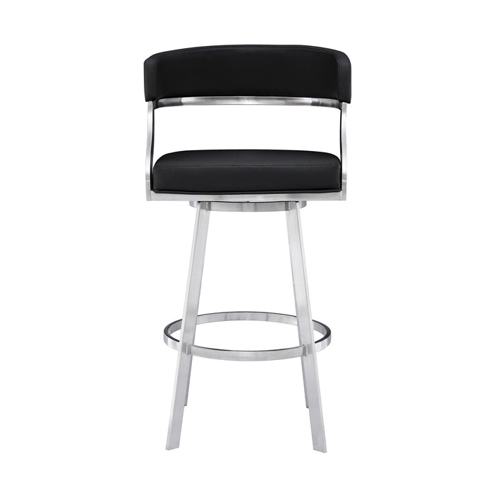 Saturn - Counter Height Bar Stool - Brushed Stainless Steel