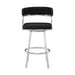 Saturn - Counter Height Bar Stool - Brushed Stainless Steel