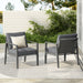 Modern Lounge Chair With Rope Accents And Cushions