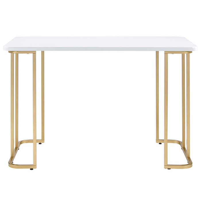 Estie - Writing Desk Same Ac00902) - White & Gold
