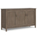 Lev - Wide Storage Cabinet - Smoky Brown