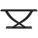 Console Table With Cross Leg Base And Reinforced Support Plate