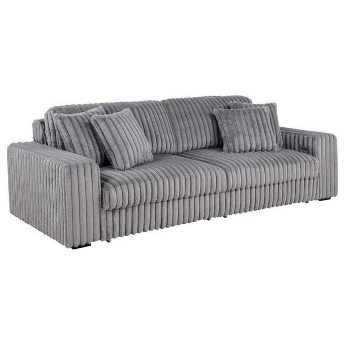 Jacana - Corduroy Upholstered Dual Power Chaise Sofa