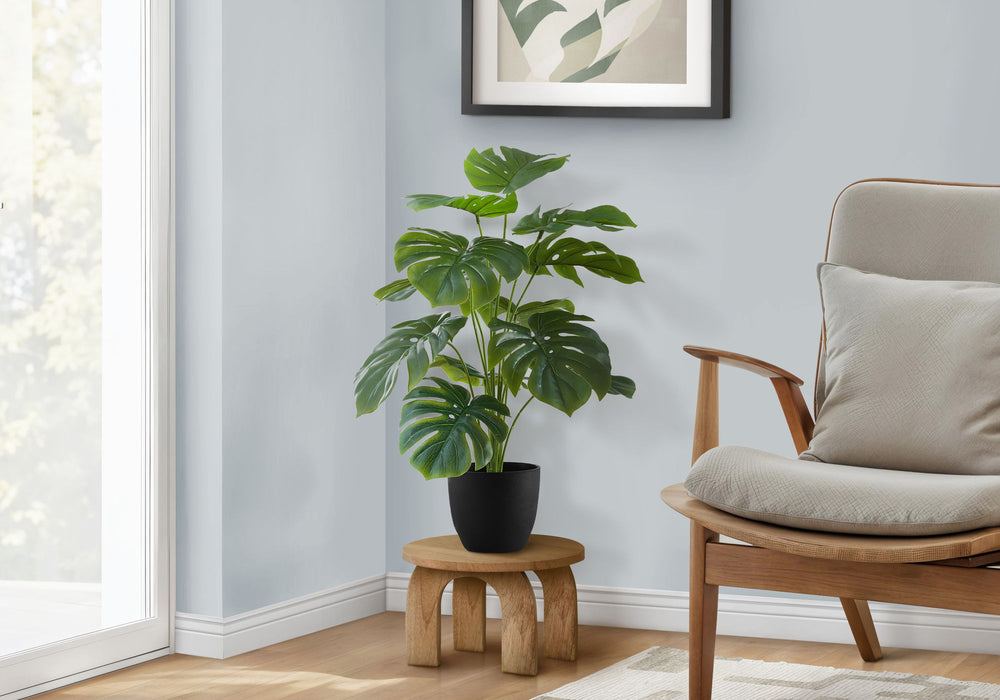 tall fake indoor plants 24" Tall, Artificial Plant, Monstera, Indoor, Faux, Fake, Table, Green — Sacramento Furniture Store