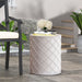 End Table, Outdoor - Antique White