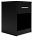 Finch - One Drawer Night Stand - Black