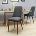 Mid Century Modern Fabric Armless Dining Chair