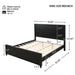 Fluted Platform Bed Frame, No Box Spring Needed