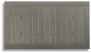 Visola - RECT Dining Table w/Umb OPT - Gray