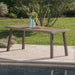 Acacia Wood Dining Table With Slat Design