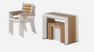 Transformer Outdoor Dining Set in Light Oak – Sacramento Furniture Store