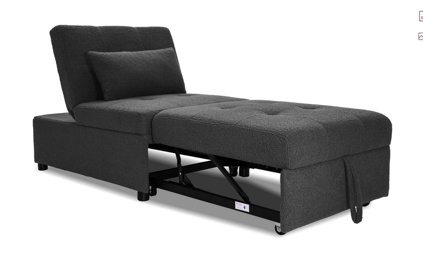  Adjustable recline sofa chair with 3 positions – shop in Sacramento for comfort and style.