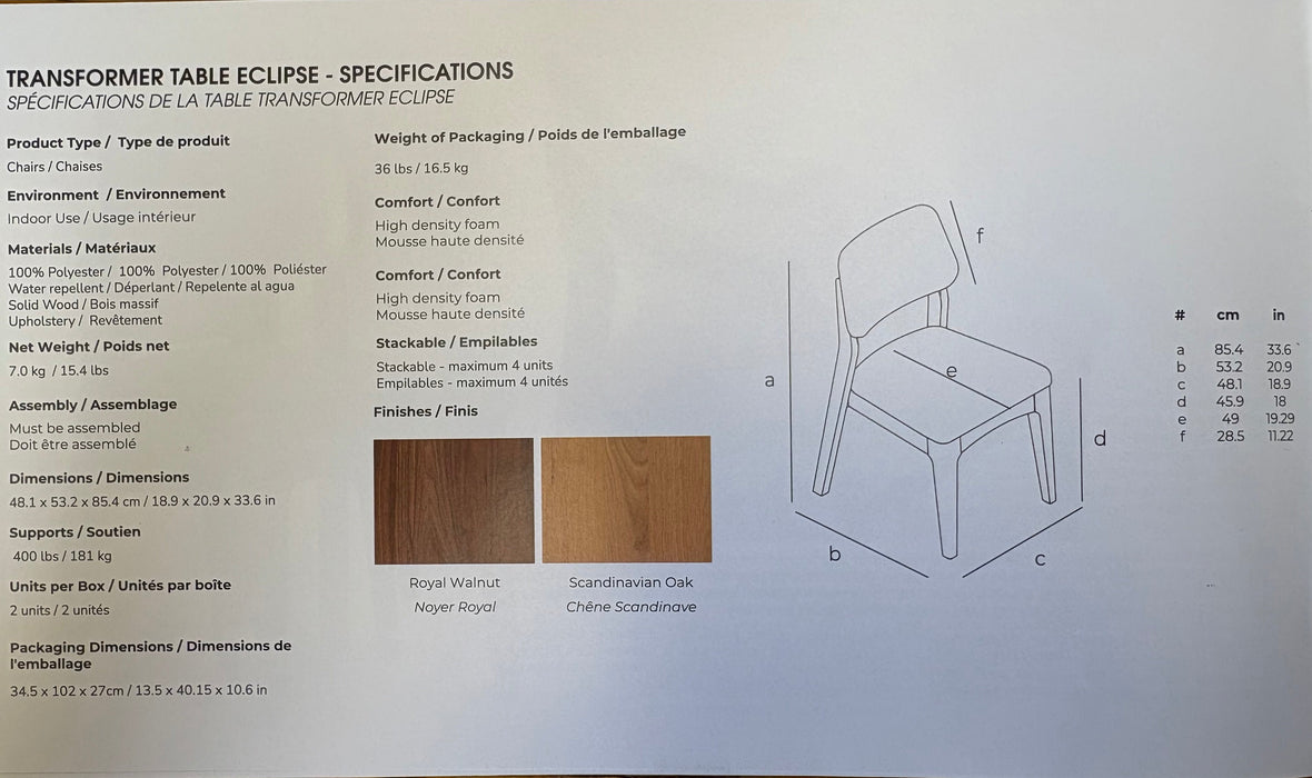 Transformer Table Eclipse Extendable Dining Set | Sacramento Furniture Store