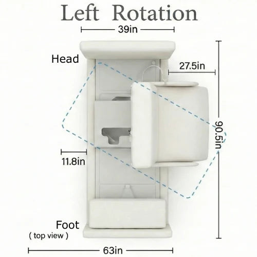 Elevra Deluxe rotating hi-lo lift bed authorized dealer Sacramento Furniture Store Sacramento, CA 95841