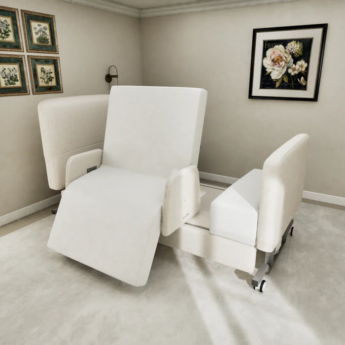 Elevra Deluxe rotating hi-lo lift bed with height adjustment sold by Sacramento Furniture Store