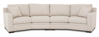 Lexington curved sectional custom upholstered furniture Sacramento
