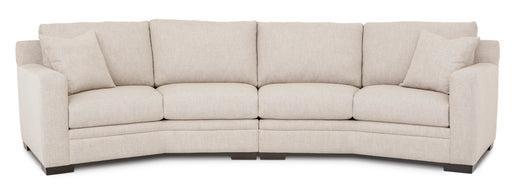 Lexington curved sectional custom upholstered furniture Sacramento