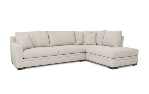 Lexington custom sectional by Flores Design with angled modular seating