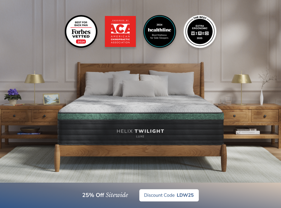 Helix Twilight Luxe firm hybrid mattress at Sacramento Furniture Store