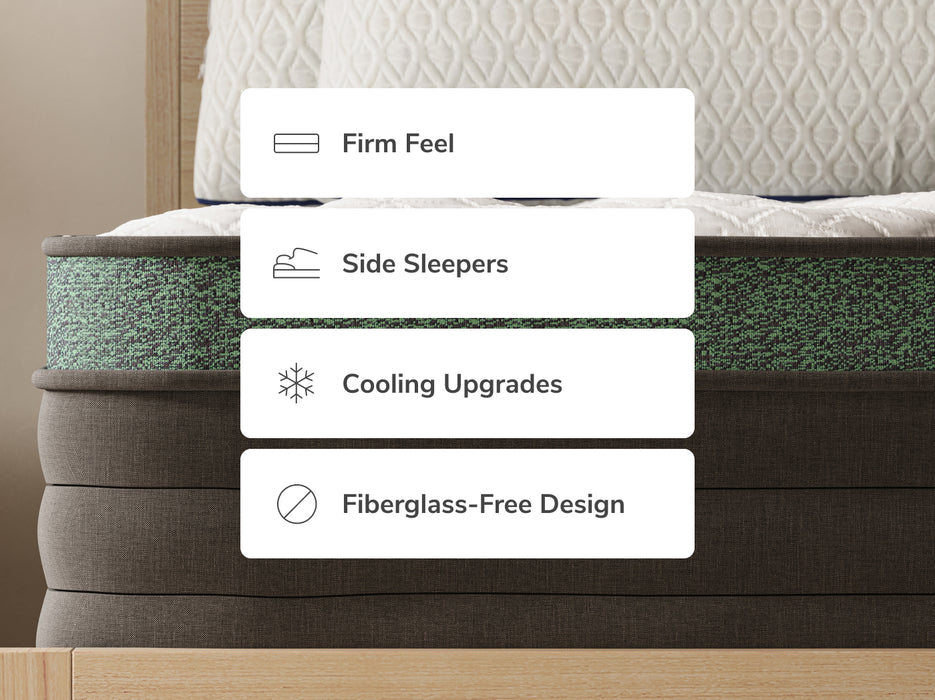 Helix Twilight Luxe mattress with luxury pillow top and firm support