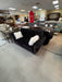 93-inch black velvet sofa with matching 77-inch loveseat, available as a discounted living room furniture set in Sacramento, CA.