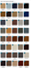 Omnia Leather top grain leather color options and swatches
