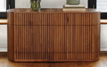 Transformer Table Royal Walnut sideboard panel storage