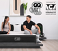 Plank Firm Luxe hybrid mattress featuring high-density support foam, individually wrapped coils and firm-to-extra-firm comfort in Sacramento, CA.